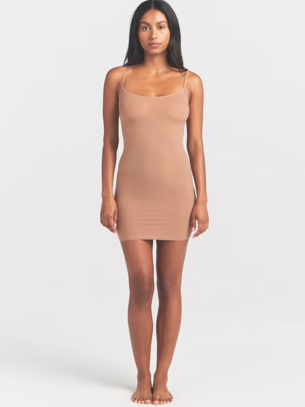 SKIMS Fits Everybody Slip Dress Sienna Brown Size Medium M NWT